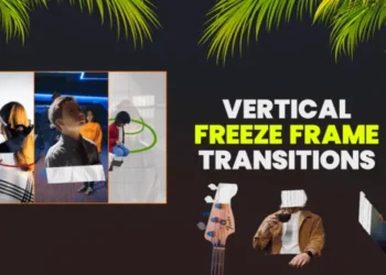 Videohive Vertical Freeze Frame Transitions 61225794
