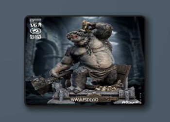 WICKED – Legolas Vs Troll Diorama – 3D Print Model STL