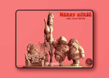 Walades Studio – Merry horse – 3D Print Model STL