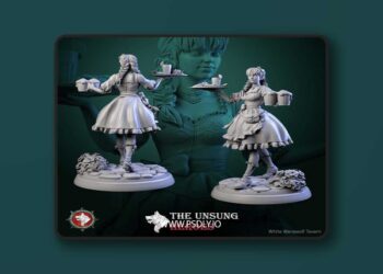 White Werewolf Tavern – Alehouse Maid 75 – s – 3D Print Model STL
