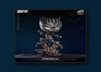 ZEZ Studio – Black Panther Chibi – 3D Print Model STL