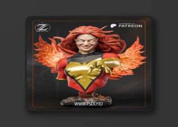 Zenith Studios – Jean Grey Phoenix Bust – 3D Print Model STL