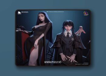 Bulkamancer Sculpts – Gothic Duo – 3D Print Model STL 7 Bulkamancer Sculpts – Gothic Duo – 3D Print Model STL