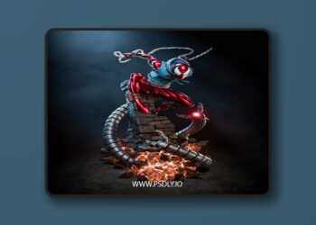 CA 3D Studios – Scarlet Spider – 3D Print Model STL