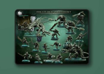 Fleshcraft Studio – The Wyrmarch Gravehost Part 2 – The Gildgrave Cohort – November 2025 – 3D Print Model