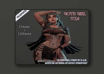 Ronin Arts Workshop – Goth Girl Itza – 3D Print Model STL